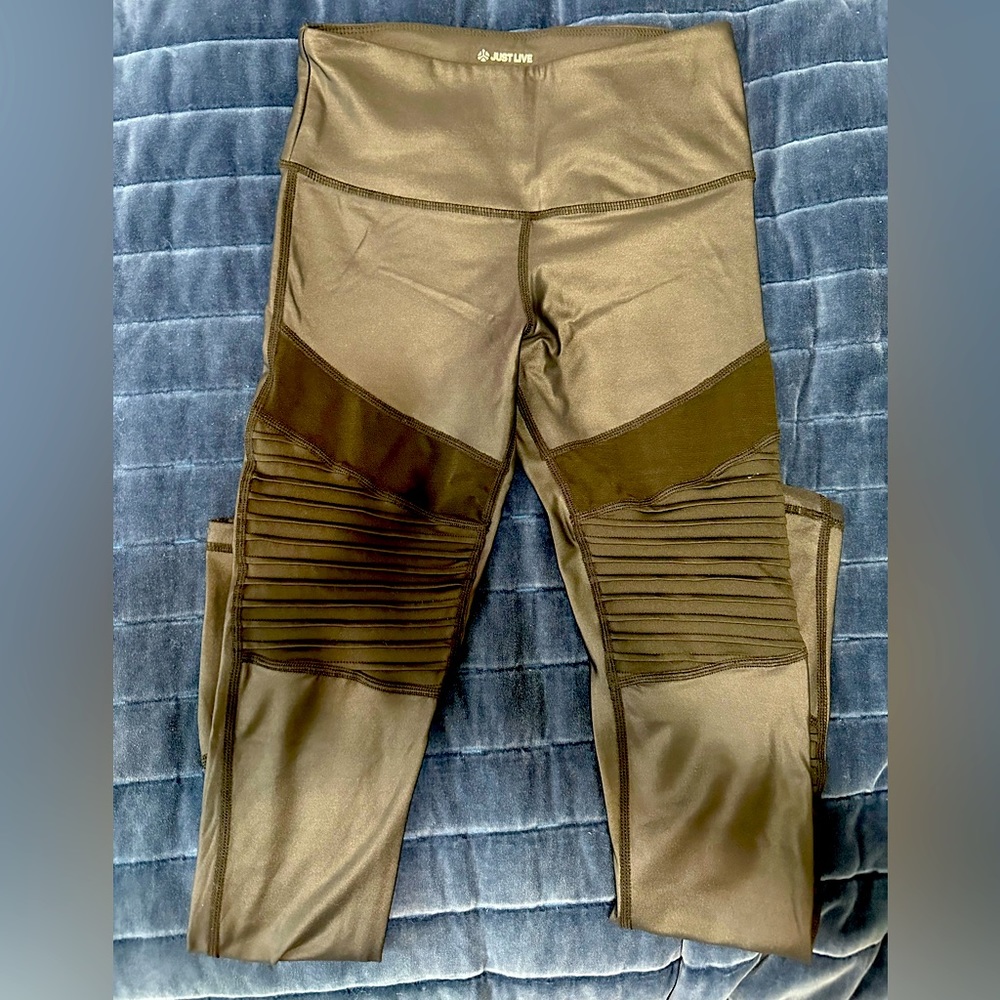 Just live mesh panel moto legging